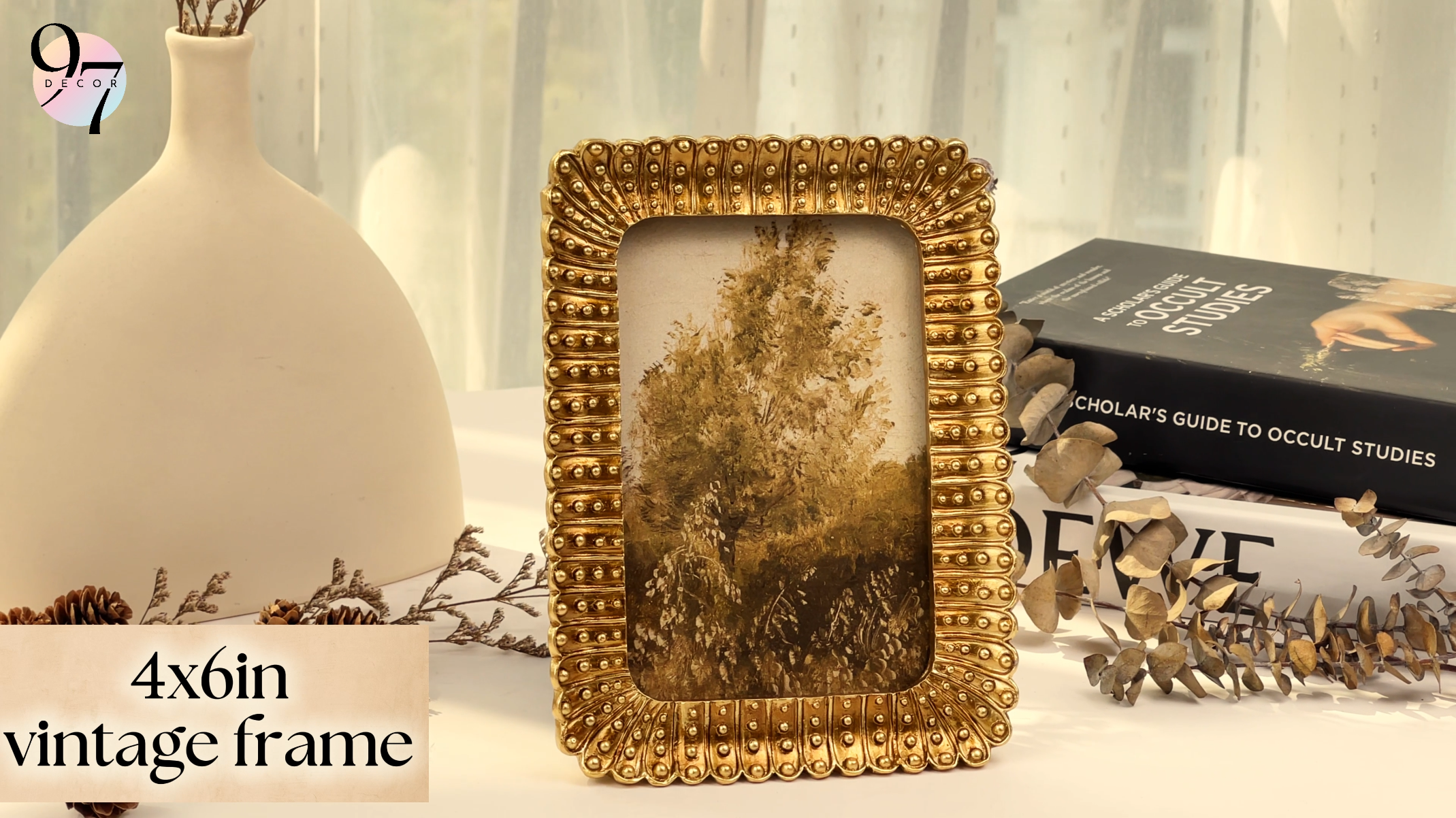 Amazon.com - 97 Decor Vintage 4x6 Picture Frame Gold - Small Gold